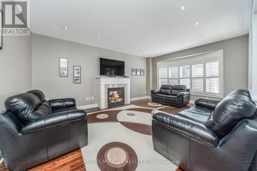 32 Xavier Court, Brampton, ON - Indoor Photo Showing Living Room With Fireplace