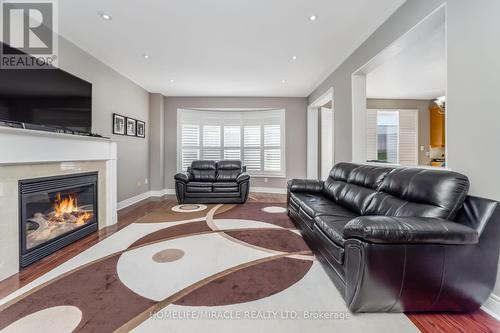 32 Xavier Court, Brampton, ON - Indoor Photo Showing Living Room With Fireplace