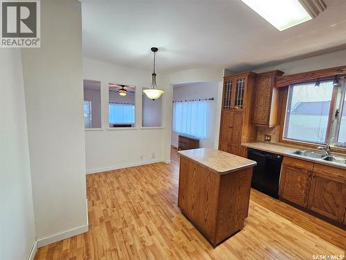 201 Souris Avenue E, Carlyle, SK - Indoor Photo Showing Kitchen With Double Sink