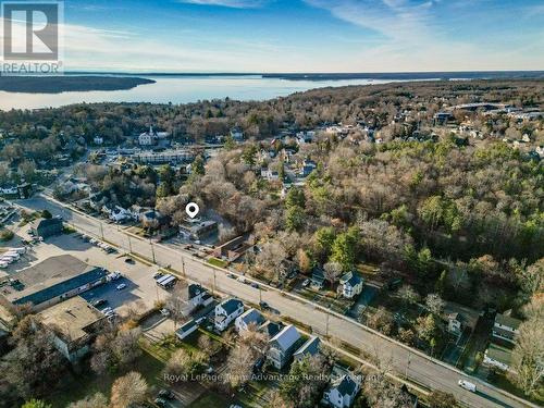 Aerial with Pin - 24 William Street, Parry Sound, ON 