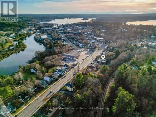 Aerial with Pin - 24 William Street, Parry Sound, ON 