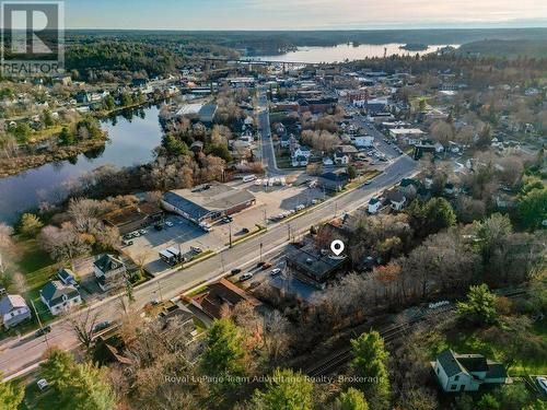 Aerial with Pin - 24 William Street, Parry Sound, ON 