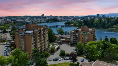 206-103 Gorge Rd East, Victoria, BC - Outdoor With Body Of Water With View
