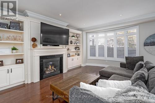 3339 Skipton Lane, Oakville, ON - Indoor Photo Showing Living Room With Fireplace