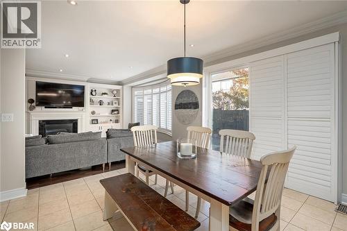 3339 Skipton Lane, Oakville, ON - Indoor Photo Showing Dining Room With Fireplace
