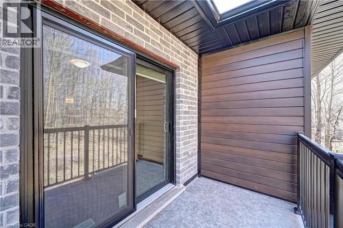 View of balcony - 118 Gravel Ridge Trail Unit# C17, Kitchener, ON - Outdoor With Balcony With Exterior