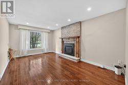 Main floor family room with gas fireplace - 