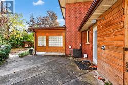 View of laundry room exit to rear yard. - 