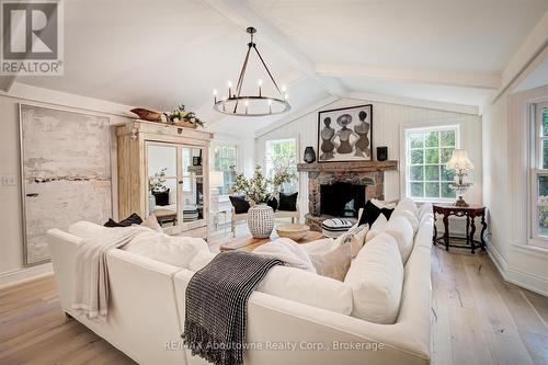317 Gloucester Avenue, Oakville (Oo Old Oakville), ON - Indoor Photo Showing Living Room With Fireplace