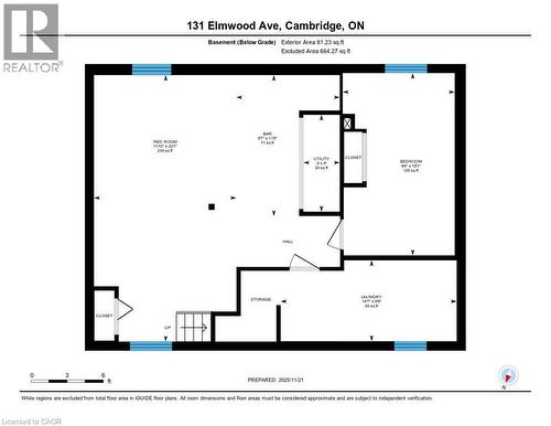 View of property floor plan - 131 Elmwood Avenue, Cambridge, ON - Other