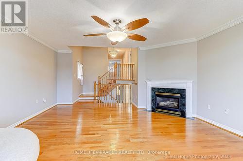 608 Driftcurrent Drive, Mississauga, ON - Indoor Photo Showing Living Room With Fireplace