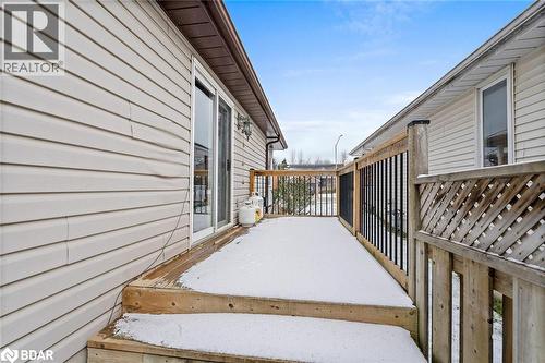 View of wooden deck - 16 Bush Street, Collingwood, ON - Outdoor With Exterior