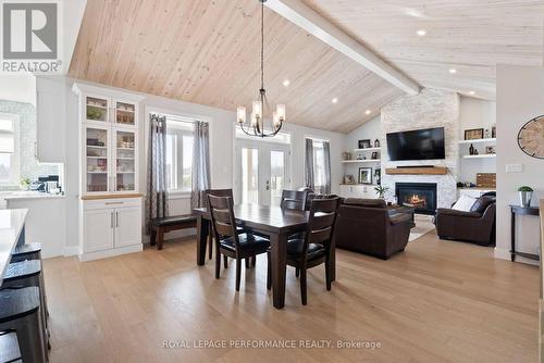 1644 Sugar Stick Drive, Cornwall, ON - Indoor Photo Showing Dining Room With Fireplace