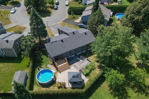 Backyard - 15 Rue Louis-Liénard-De-Beaujeu, Saint-Jean-Sur-Richelieu, QC - Outdoor With Above Ground Pool With View