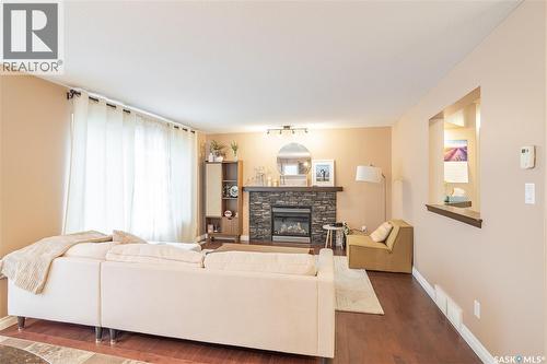 4433 Padwick Road, Regina, SK - Indoor Photo Showing Living Room With Fireplace