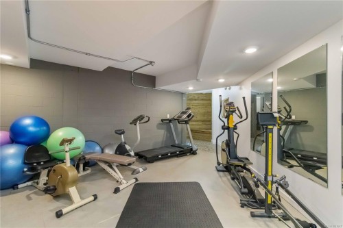 410-1433 Faircliff Lane, Victoria, BC - Indoor Photo Showing Gym Room