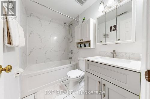 Brand new Bathroom w/deep tub & plenty of storage - 54 Parker Crescent, Ajax, ON - Indoor Photo Showing Bathroom