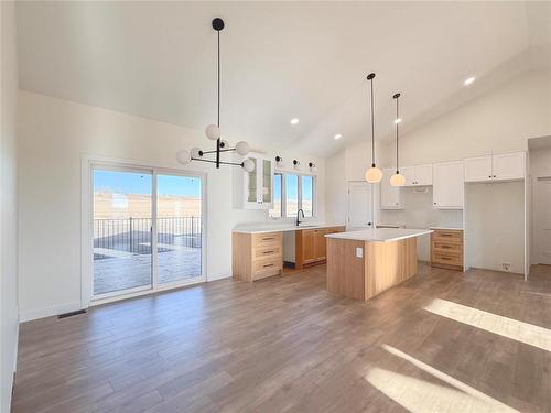 23 Silky Way, Brandon, MB - Indoor Photo Showing Kitchen With Upgraded Kitchen