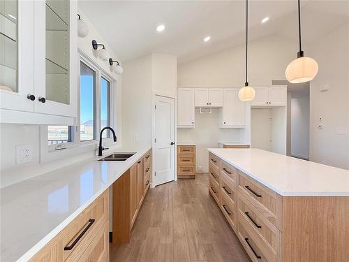 23 Silky Way, Brandon, MB - Indoor Photo Showing Kitchen With Double Sink With Upgraded Kitchen