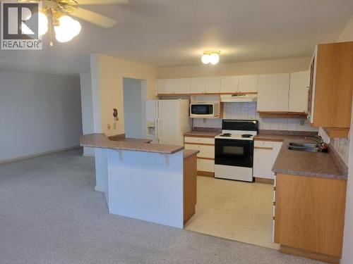 302-6900 Burnaby Street, Powell River, BC - Indoor Photo Showing Kitchen With Double Sink