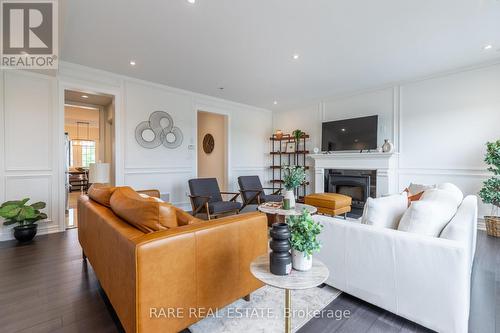 483 Terrace Way, Oakville, ON - Indoor Photo Showing Living Room With Fireplace