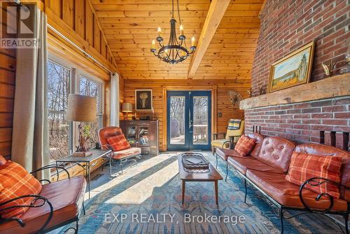 266 School House Road, Centre Hastings, ON - Indoor Photo Showing Living Room With Fireplace