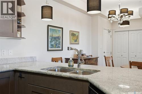 214 2730 Main Street, Saskatoon, SK - Indoor Photo Showing Kitchen With Double Sink