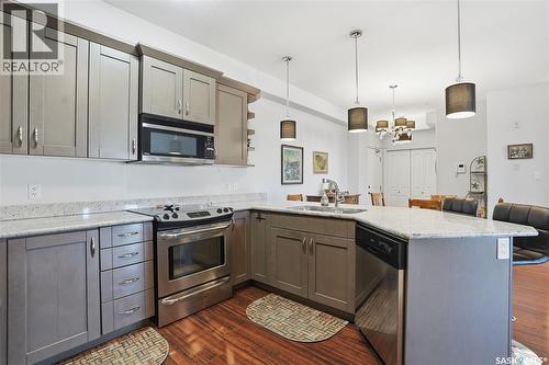 214 2730 Main Street, Saskatoon, SK - Indoor Photo Showing Kitchen With Upgraded Kitchen