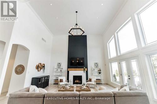 769 Mud Street E, Hamilton, ON - Indoor Photo Showing Living Room With Fireplace