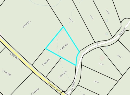Plan (croquis) - Rue Chanel, Chertsey, QC 