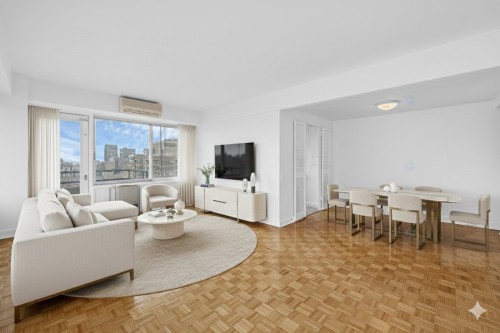 Living Room - 1406-3470 Rue Stanley, Montréal (Ville-Marie), QC - Indoor Photo Showing Living Room