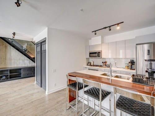 Ph18-39 Brant Street, Toronto, ON - Indoor Photo Showing Kitchen With Stainless Steel Kitchen With Double Sink