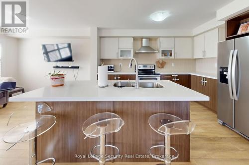 large breakfast island - 55 Golden Springs Drive, Brampton, ON - Indoor Photo Showing Kitchen With Stainless Steel Kitchen With Double Sink With Upgraded Kitchen