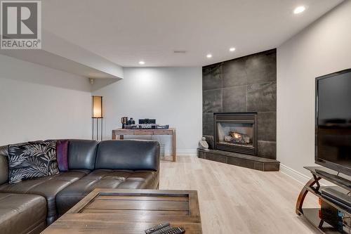 400 Second Avenue S, Sudbury, ON - Indoor Photo Showing Living Room With Fireplace