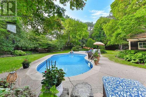 3555 Kingbird Court, Mississauga, ON - Outdoor With In Ground Pool With Backyard