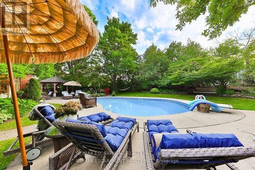 3555 Kingbird Court, Mississauga, ON - Outdoor With In Ground Pool With Backyard