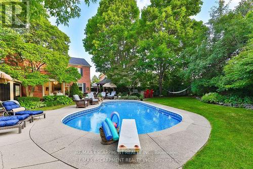 3555 Kingbird Court, Mississauga, ON - Outdoor With In Ground Pool With Backyard