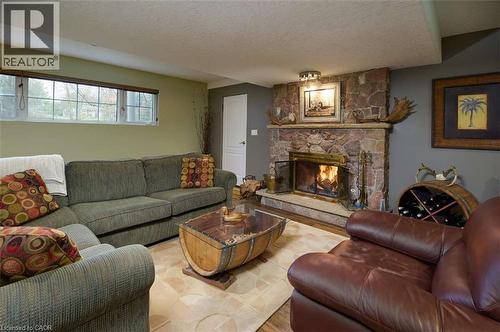 1078 Berlett'S Road, St. Agatha, ON - Indoor Photo Showing Living Room With Fireplace
