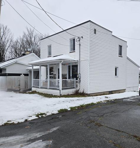 Frontage - 132 Av. Du Domaine, Courcelles/Saint-Évariste, QC - Outdoor With Deck Patio Veranda