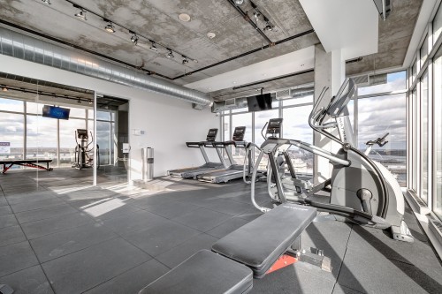 Salle d'exercice - 712-888 Rue Wellington, Montréal (Ville-Marie), QC - Indoor Photo Showing Gym Room