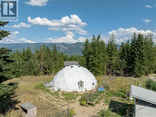 Geodesic Dome - Currently growing lettuce inside! - 397 Glenmary Road, Enderby, BC - Outdoor With View