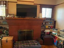 wood burning fireplace - 