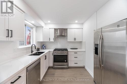 230 Archdekin Drive, Brampton, ON - Indoor Photo Showing Kitchen With Stainless Steel Kitchen With Double Sink With Upgraded Kitchen