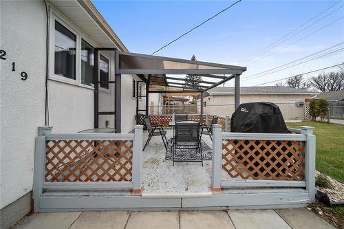 219 Horton Avenue W, Winnipeg, MB - Outdoor With Deck Patio Veranda With Exterior