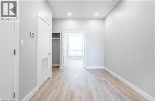 Hall featuring light wood-type flooring and recessed lighting - 102 Wellington Street N Unit# 2, Hamilton, ON - Indoor Photo Showing Other Room