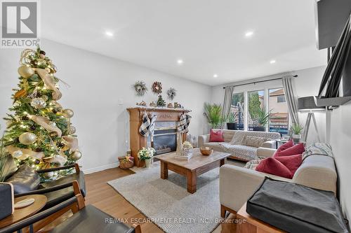 3 Jacqueline Boulevard, Hamilton, ON - Indoor Photo Showing Living Room With Fireplace