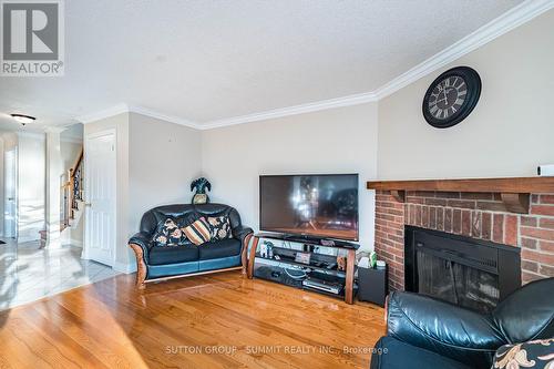 4284 Sawmill Valley Drive, Mississauga, ON - Indoor Photo Showing Living Room With Fireplace