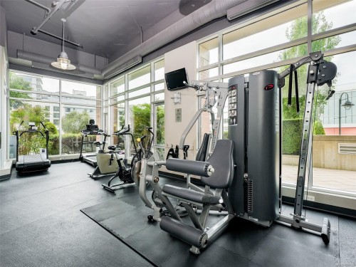 N609-737 Humboldt St, Victoria, BC - Indoor Photo Showing Gym Room