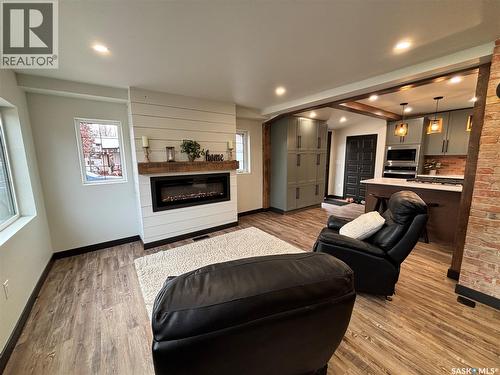 724 St Annes Avenue, Bruno, SK - Indoor Photo Showing Living Room With Fireplace