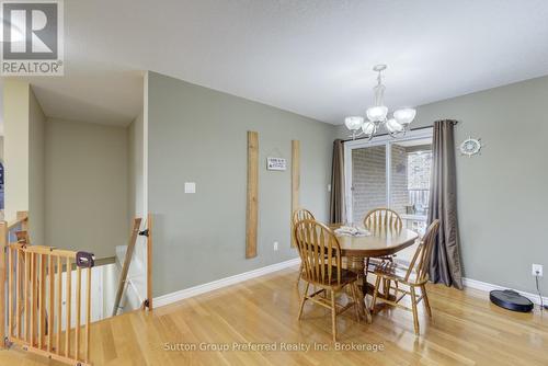 Dining Area with direct access to deck. - 820 Ridgewood Drive, Woodstock (Woodstock - North), ON - Indoor Photo Showing Dining Room